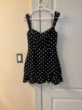 Polka Dot Sundress with Ruffle Hem